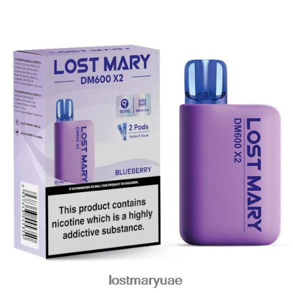 Lost Mary Puff Flavors- .توت لوست ماري DM600 X2 vape القابل للتصرف B268RN189