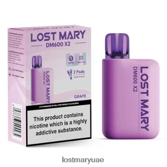 Lost Mary UAE- عنب لوست ماري DM600 X2 vape القابل للتصرف B268RN192