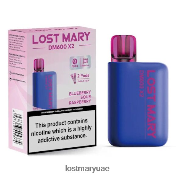 Lost Mary UAE- التوت الحامض لوست ماري DM600 X2 vape القابل للتصرف B268RN202