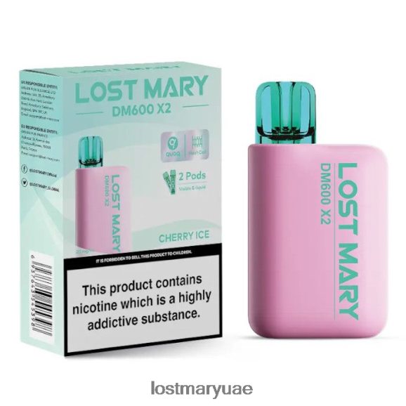 Lost Mary UAE- جليد الكرز لوست ماري DM600 X2 vape القابل للتصرف B268RN203